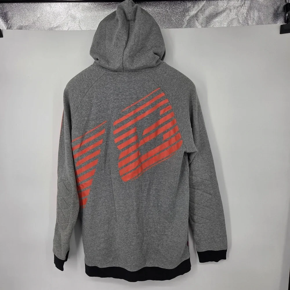 MNWKA NYC Eyeball Hoodie Mens Large Keep Watch Big Eye Side Zip‎ Gray Streetwear